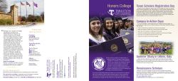 Honors College Brochure - Tarleton State University