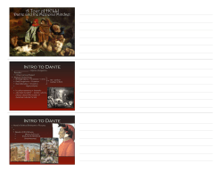 Dante/Chaucer Discussion