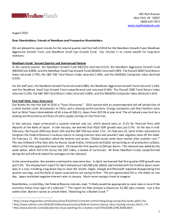 Portfolio Managers Commentary - 2nd Quarter 2016