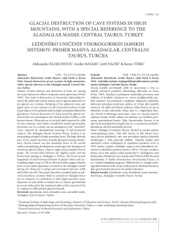 glacial destruction of cave systems in high