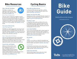 Bike Guide - Tufts Office of Sustainability