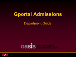 Gportal Admissions - ASU Graduate College