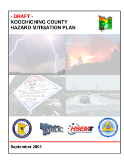 - DRAFT - KOOCHICHING COUNTY HAZARD MITIGATION PLAN