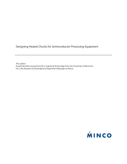 Designing Heated Chucks for Semiconductor Processing