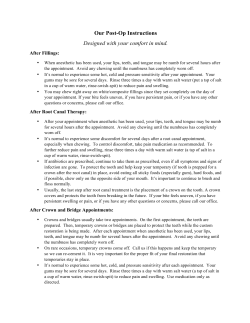 Post-Op Instructions