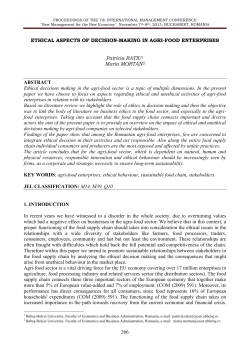 206 ETHICAL ASPECTS OF DECISION-MAKING IN AGRI