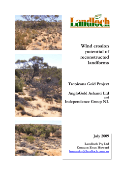 B12 Landloch - Soil Wind Erosion Study