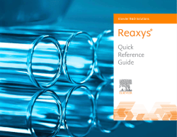 Quick Reference Guide