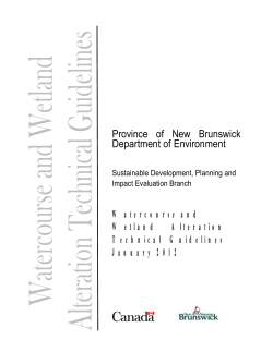 Watercourse Alterations Technical Guidelines