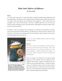 Rudy Autio - Missoula Art Museum