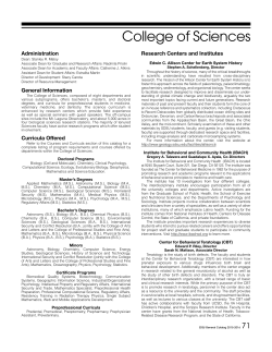 College of Sciences - San Diego State University