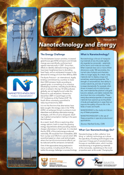 Nanotechnology and Energy