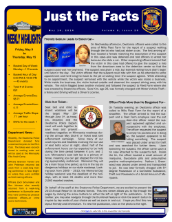 Just the Facts Bulletin 05 16 2014