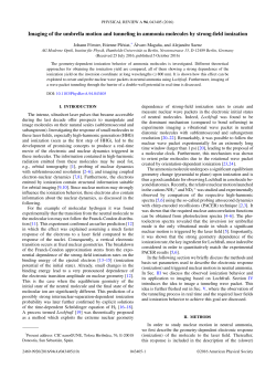 Imaging of the umbrella motion and tunneling in ammonia