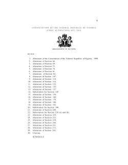 A 1. Alteration of the Constitution of the Federal Republic of