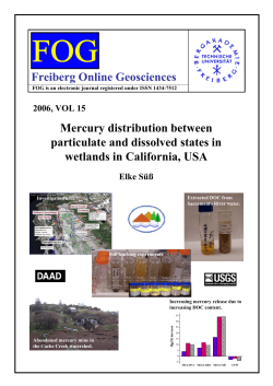 Mercury distribution between particulate and dissolved states in