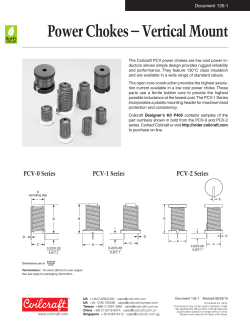 Power Chokes &ndash; Vertical Mount