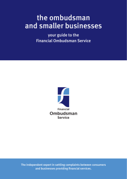 The Financial Ombudsman Service.