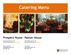 Catering Menu - Princeton University