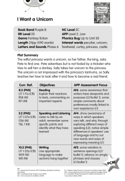 I Want a Unicorn - Pearson Schools and FE Colleges