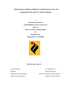 Photocatalytic oxidation of different