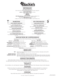 BEVERAGES - Boston Blackie`s