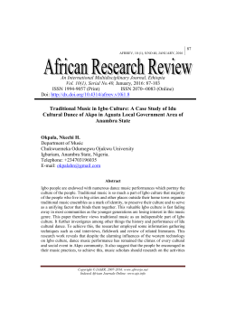 Traditional Music in Igbo Culture