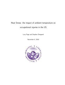 Heat Stress: the impact of ambient temperature