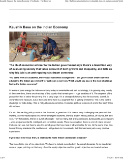 Kaushik Basu on the Indian Economy | FiveBooks | The Browser