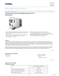 2.66 GHz Dual-Core Real-Time Embedded Controller for PXI