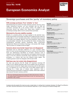 European Economics Analyst