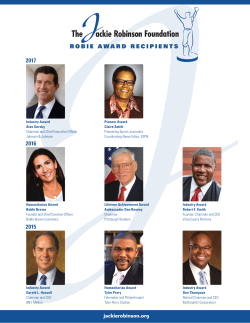 See Past Honorees - Jackie Robinson Foundation
