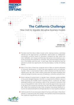 The California Challenge - Bibliothek der Friedrich-Ebert