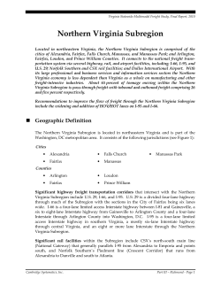 Northern Virginia Subregion