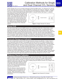 Calibration Methods for Single and Dual Channel CO2 Sensors