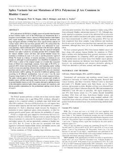 Splice Variants but not Mutations of DNA Polymerase Are Common