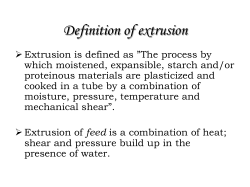 Definition of extrusion