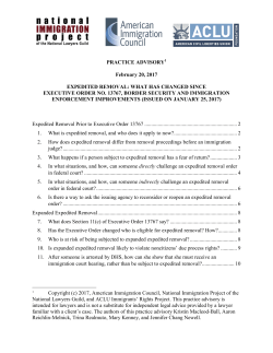 Expedited Removal - National Immigration Project of the National