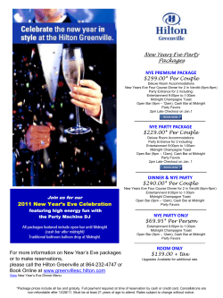 New Years Eve Party Packages NYE PREMIUM PACKAGE