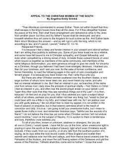 An Appeal to the Christian Women of the South