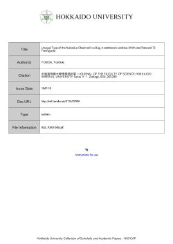 Instructions for use Title Unusual Type of the Nucleolus
