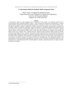 A Vaporization Model for Realistic Multi-Component Fuels