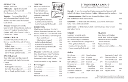 Regular Menu