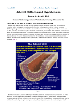 Arterial Stiffness and Hypertension