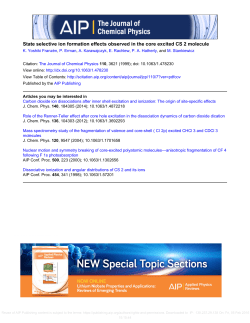 State selective ion formation effects observed in the