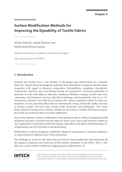 Surface Modification Methods for Improving the