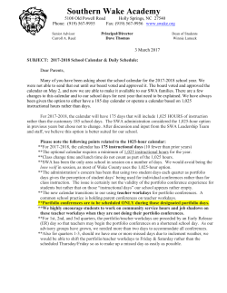 School Calendar Explained