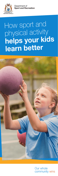 How sport and physical activity helps your kids learn better