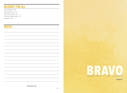 dessert for all notes