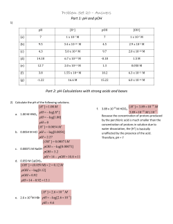 Problem Set 20 &ndash; Answers